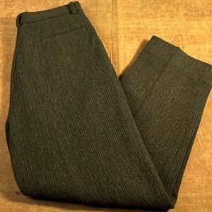 City Streets Dark Grey Men's Wool Blend Pleated,Cuffed Dress Pants Size 36X30